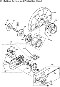 Part Location Diagram of 442169-8 Makita Sliding Disc