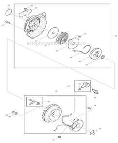 Part Location Diagram of 010140010 Makita Ignition Assembly