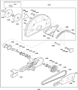 Part Location Diagram of 920-410-000 Makita Hexagonal Nut
