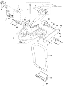 Page A Diagram and Parts List for DPC7300  Makita Concrete Saw