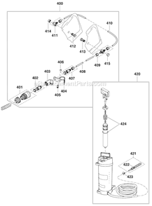 Page H Diagram and Parts List for DPC7300  Makita Concrete Saw