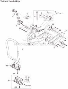 Page A Diagram and Parts List for DPC7310  Makita Concrete Saw