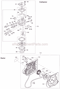 Page C Diagram and Parts List for DPC7310  Makita Concrete Saw