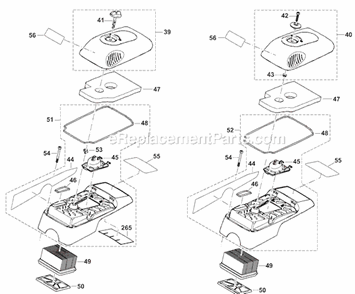 Page D Diagram and Parts List for DPC7321  Makita Concrete Saw