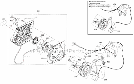 Part Location Diagram of 161316-9 Makita Ignition Coil, Dpc6411