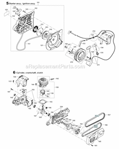 Page C Diagram and Parts List for DPC7331  Makita Concrete Saw