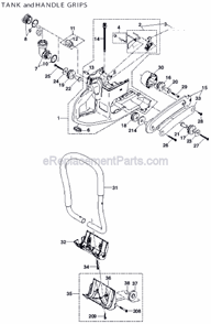Page A Diagram and Parts List for DPC8112  Makita Concrete Saw
