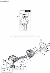 Page C Diagram and Parts List for DPC8112  Makita Concrete Saw