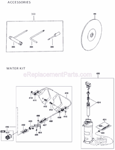Page G Diagram and Parts List for DPC8112  Makita Concrete Saw