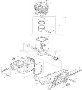 Page A Diagram and Parts List for DPC9500  Makita Concrete Saw