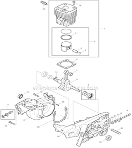 Page A Diagram and Parts List for DPC9501  Makita Concrete Saw