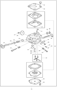 Page F Diagram and Parts List for DPC9501  Makita Concrete Saw