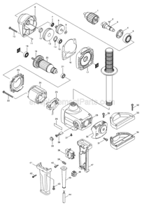 Page A Diagram and Parts List for DS4000  Makita Electric Drill