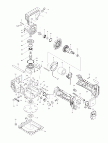 Page 1 Diagram and Parts List for XJP03Z  Makita Planer Jointer