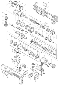 Page 1 Diagram and Parts List for BFL402R  Makita Screwdriver