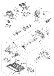 Fig-0 Diagram and Parts List for GSH02Z  Makita Circular Saw