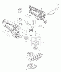 Part Location Diagram of 632K10-1 Makita CONTROLLER UNIT, XMU04