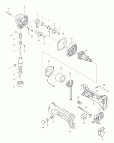 Page 1 Diagram and Parts List for XNJ01T  Makita Nibbler & Shears