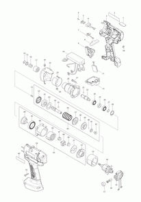 Page 1 Diagram and Parts List for BFT022FZ  Makita Screwdriver
