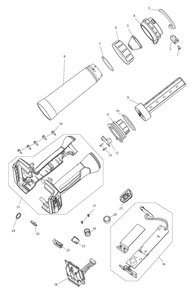 Fig-0 Diagram and Parts List for ML002G  Makita Worklight & Flashlight