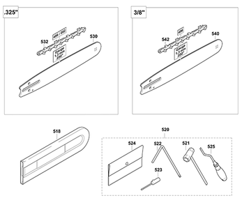 Diagram 8 Diagram and Parts List for EA5001PREL  Makita Chainsaw