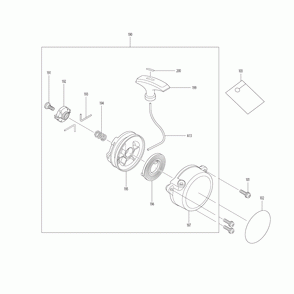 Page 5 Diagram and Parts List for EB7650TH Type 1 Makita Leaf Blower / Vacuum