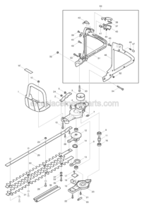 Page A Diagram and Parts List for EH561  Makita Hedge Trimmer