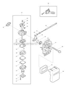 Part Location Diagram of 0630049900 Makita Control Cable