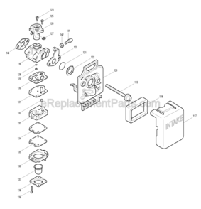 Part Location Diagram of 5236047022 Makita Throttle Valve Assembly