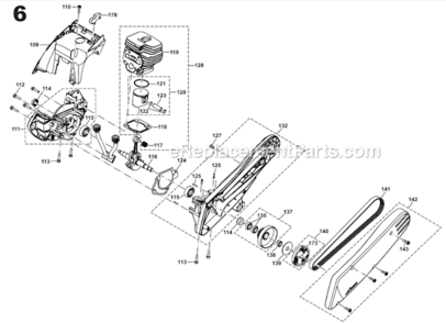 Part Location Diagram of 161387-6 Makita Clutch Drum Cpl., Ek6101