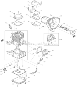 Page C Diagram and Parts List for EM4250  Makita Trimmer