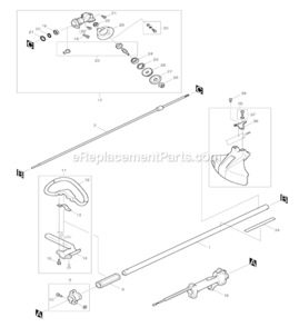 Part Location Diagram of 621-40160-20 Makita Handle Holder
