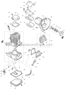 Page C Diagram and Parts List for EM4251  Makita Trimmer