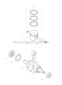 Page D Diagram and Parts List for EM4251  Makita Trimmer