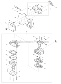 Page G Diagram and Parts List for EM4251  Makita Trimmer