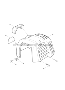 Page L Diagram and Parts List for EM4251  Makita Trimmer