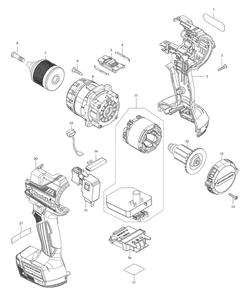 Part Location Diagram of 8012S6-4 Makita Caution Label