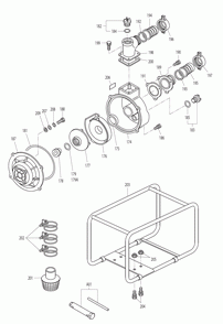 Page 7 Diagram and Parts List for EW320R Type 2 Makita Water Pump
