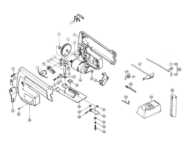 Page 1 Diagram and Parts List for 4300DW  Makita Saw