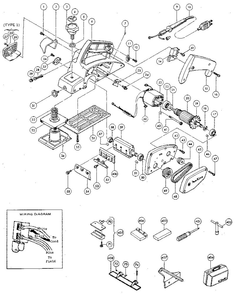 Unit Parts Diagram and Parts List for 1900BW  Makita Planer Jointer