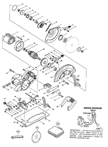 Page 1 Diagram and Parts List for 5007NLK  Makita Saw