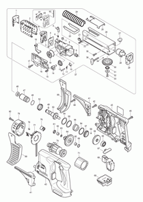 Page 1 Diagram and Parts List for BFR750L Type 3 Makita Screwdriver