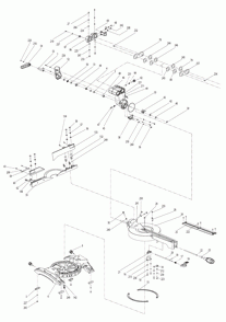 Page 6 Diagram and Parts List for LS1018L  Makita Saw