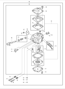 Page 6 Diagram and Parts List for DCS6000I  Makita Saw