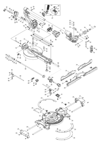 Fig-1 Diagram and Parts List for GSL02Z  Makita Miter Saw