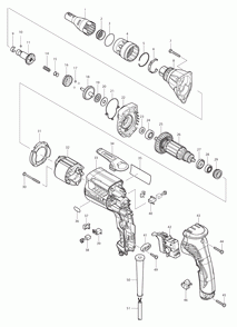 Page 1 Diagram and Parts List for FS6300 Type 1 Makita Screwdriver