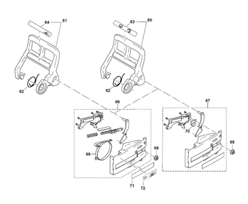 Page 2 Diagram and Parts List for DE3435  Makita Saw