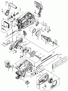 Page 1 Diagram and Parts List for XCU02PT  Makita Saw