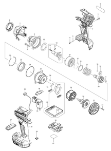 Fig-0 Diagram and Parts List for XWT15T  Makita Wrench