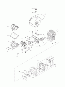 Part Location Diagram of 423414-0 Makita Air Filter
